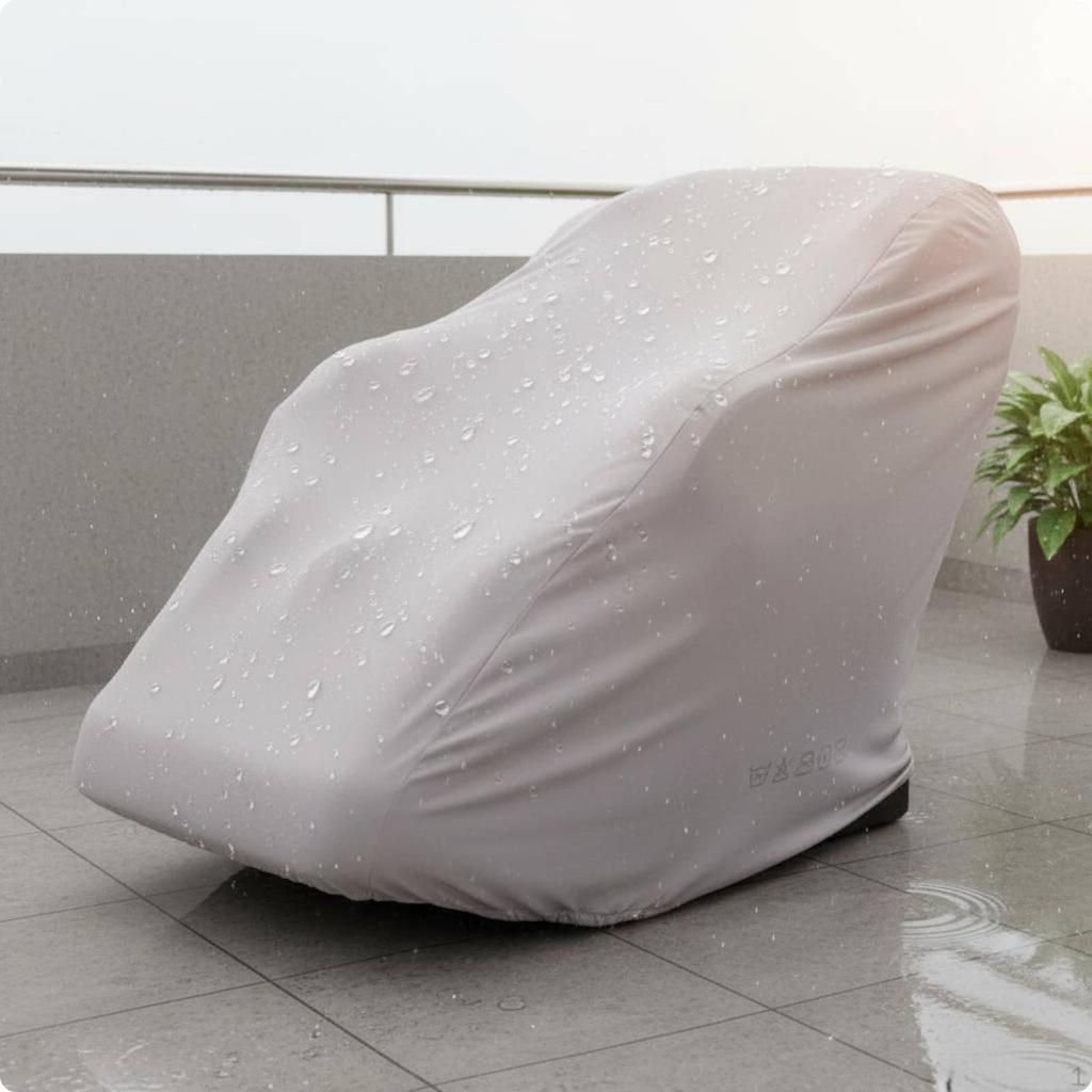 Dustproof Massage Chair Cover Sun Resistant Waterproof Thickened Gray Full