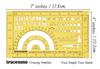 Traceease Map Drafting Cartography Survey Map Symbols Template Drawing Stencil,Designing Template Measuring Ruler