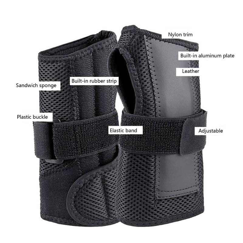 Ergonomic Left and Right Hand Wrist Splint Wrist Brace Adjustable Strap Systems Comfort Padding for Daily Activities