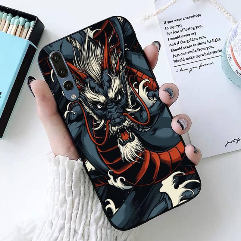Чехол для телефона с японским аниме «Дракон» для Huawei P30 40 20 10 8 9 lite pro plus Psmart2019