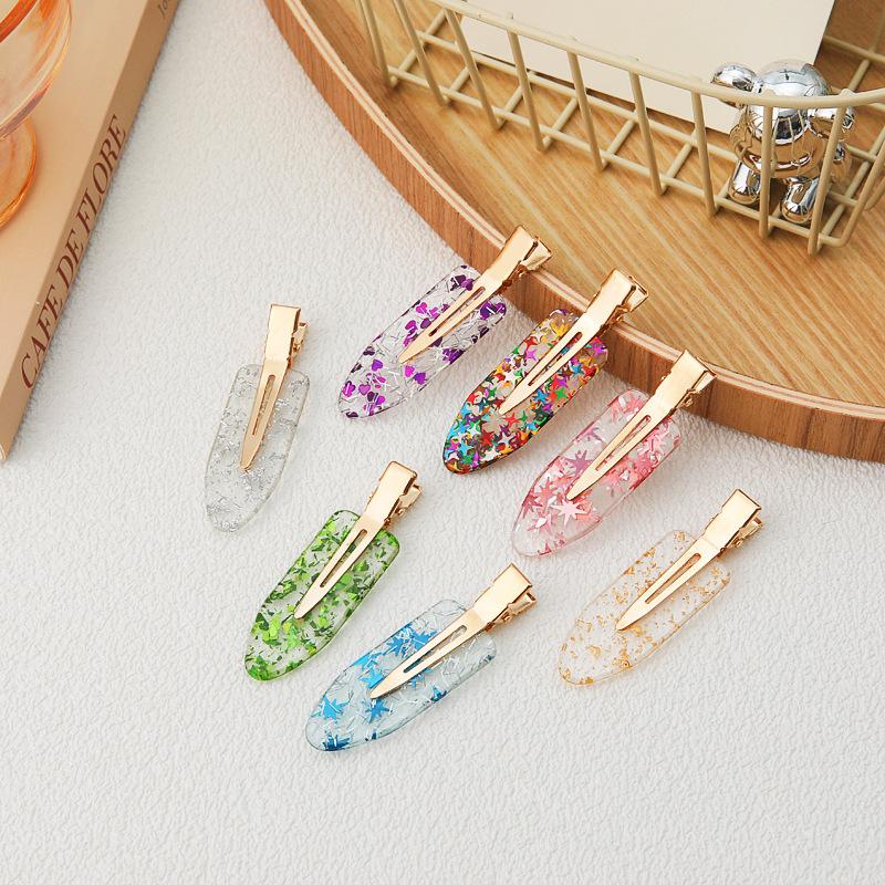 Gold Foil Makeup Seamless Hairpin Bangs Clip Hair Accessories Wash Face Transparent Hairpin Headgear Products Do Not Press Hair Women Japan And Korea