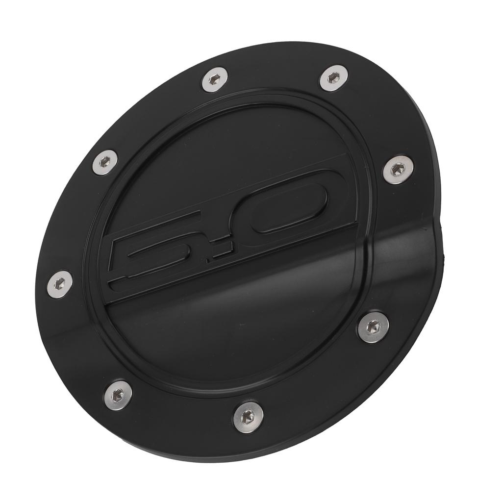 Fuel Door Cover Gas Tank Cap Lid Black Fit for Ford Mustang All Model 2015‑2021