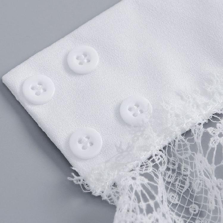 Lace Flower Arm Sleeves Detachable Sleeves Wrist Cuffs Extension Arm Covers for Women Daily Outfit Formal Event Armwear