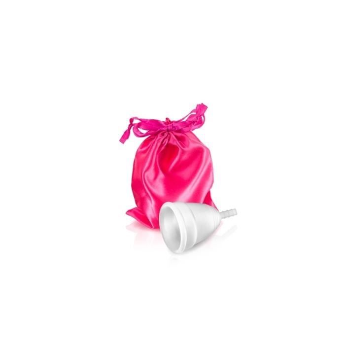 Coupe Menstruelle - Yoba - Taille S - Silicone Blanche - Confortable - Écologique - Mixte