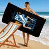 Asciugamano da Spiaggia con Stampa Leggendaria di Messi, Asciugamano Grande Morbido Asciugatura Rapida per Spiaggia Campeggio Nuoto