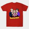 Men Black Print T-shirt Welcome To Sunnydale No-Cut Transfer Paper Print Cotton Tshirt
