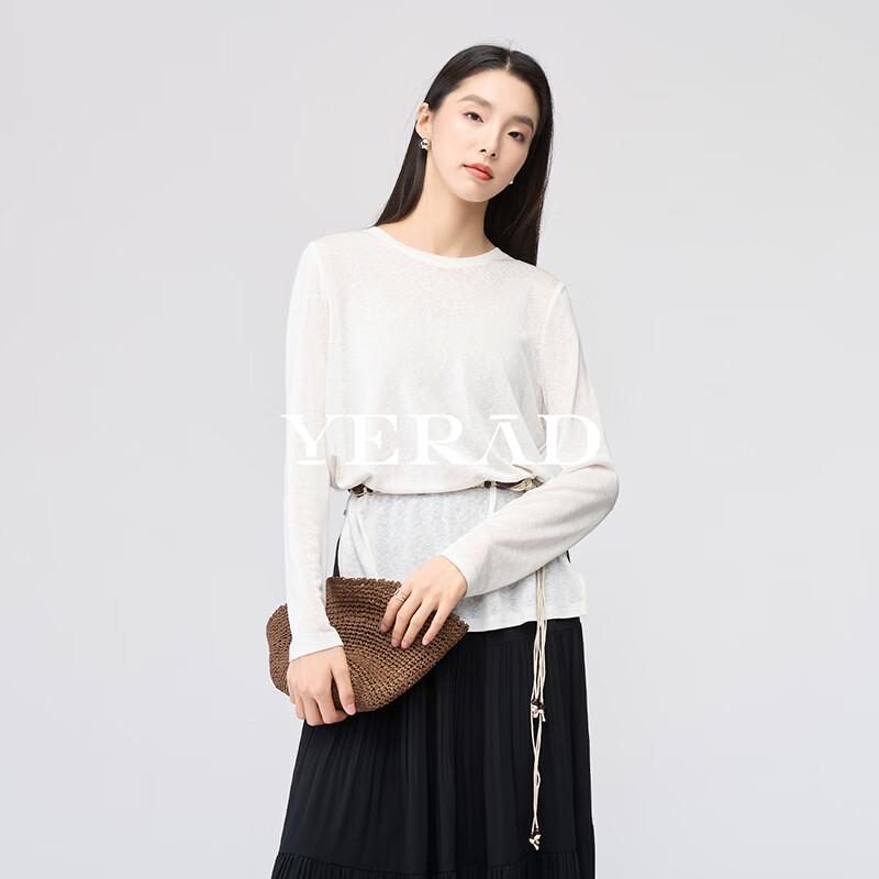 YERAD Women s Relaxed Lyocell Blend Long Sleeve Top XL