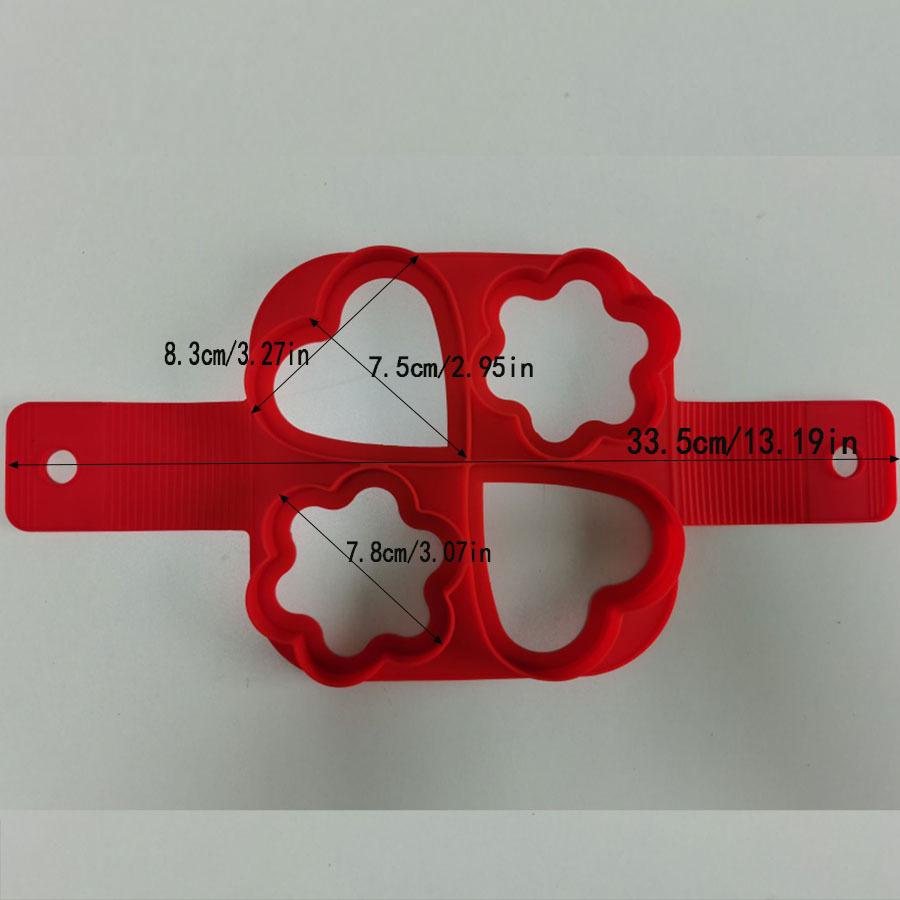 Silicone Egg & Pancake Mold - Multi-Shape 7-Hole Fryer