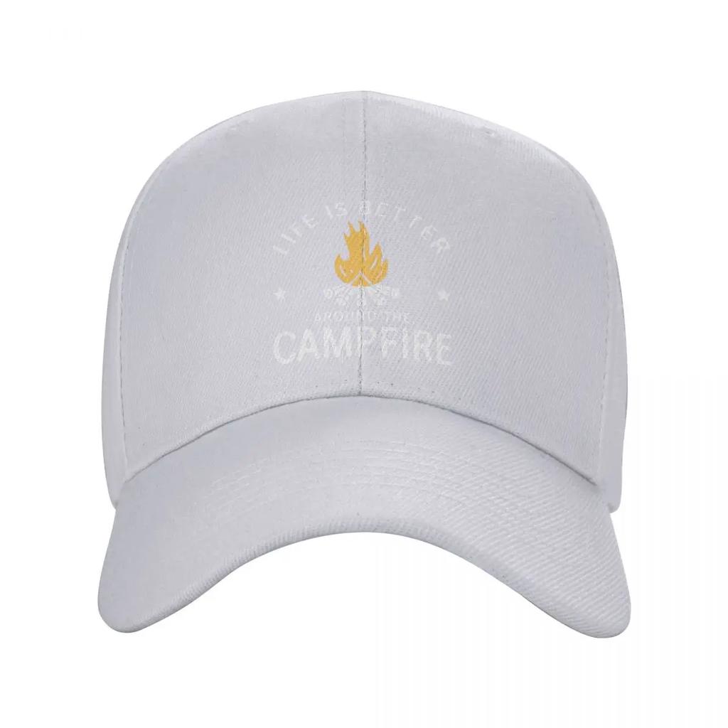 Custom Punk Unisex Happy Camper Adventure Camping Baseball Cap Adult Adjustable Dad Hat Unisex Women Sun Protection Snapback Hats