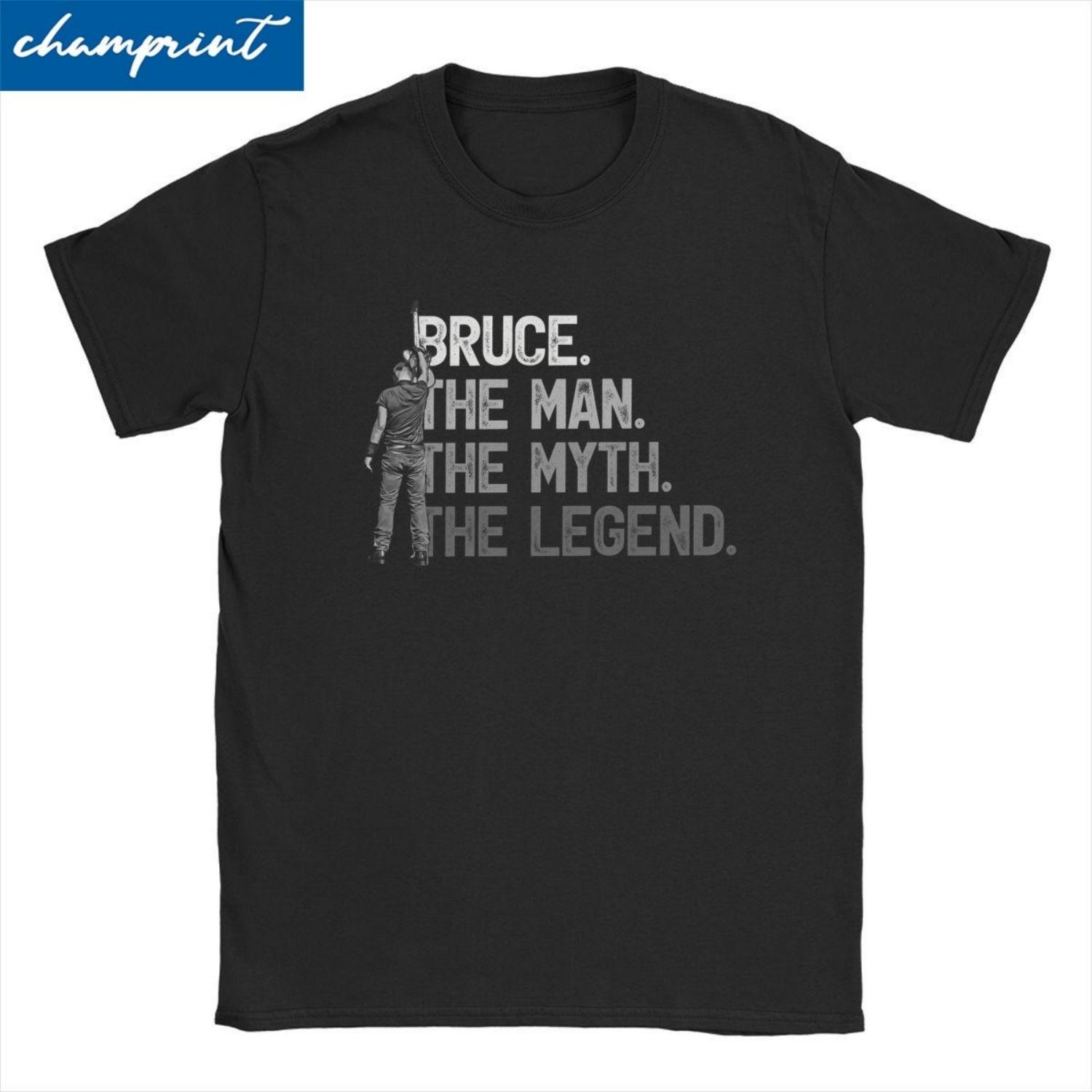 

Men Women T-Shirts Bruce The E Street Band Springsteen Thunder Road Novelty Cotton Tees Short Sleeve T Shirt Crew Neck Tops XXXXXL чорний