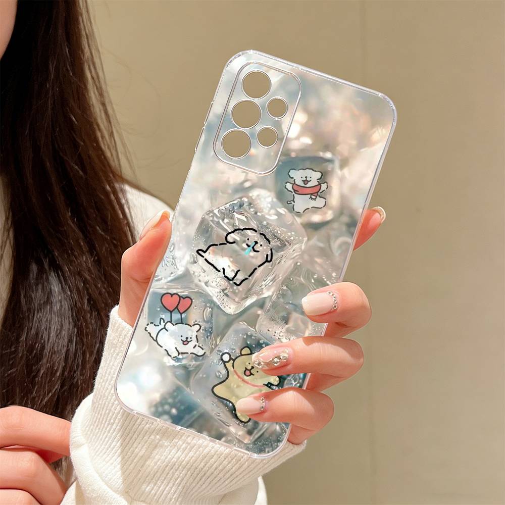 Fun and Cute Phone Case Transparent Silicone Soft For Samsung S25,S24,S21,S22,S23,S30,Ultra,S20,Plus,Fe