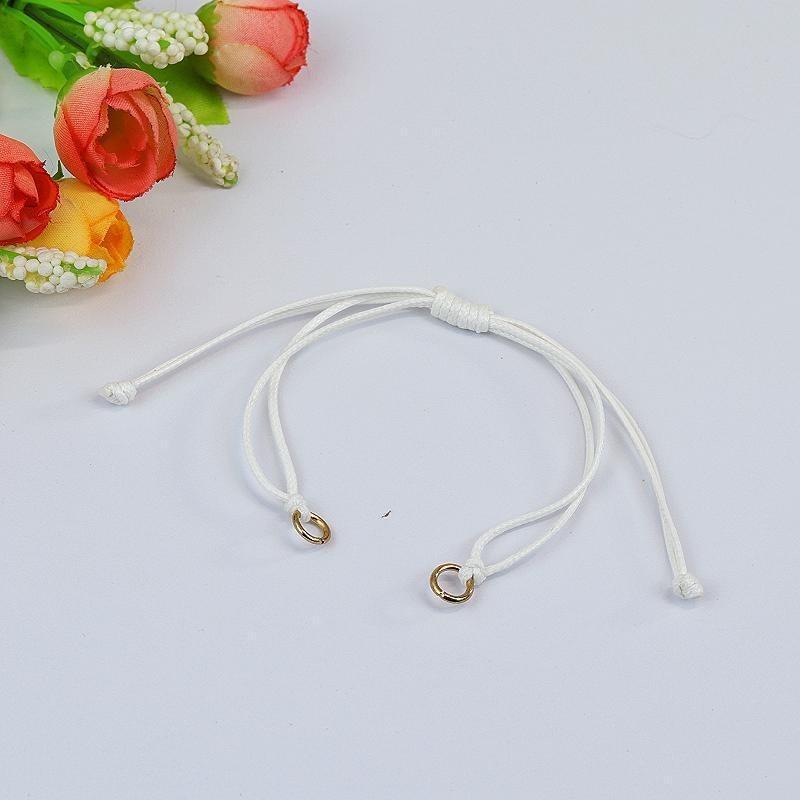 Wax rope woven bracelet DIY accessories Male and female couples adjustable work in progress Weaving bracelet accessories