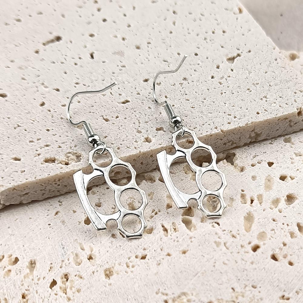 Fashion Knuckles Dangle Drop Earrings Vintage Goth Aesthetic Cool Long Earrings for Women Designer Jewelry Accessories