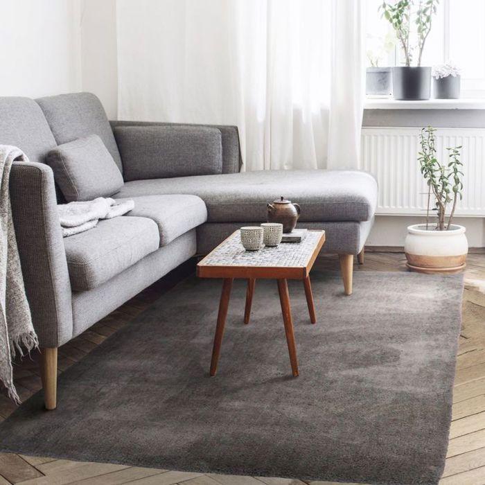 Carpet - THE DECO FACTORY - COCOON - Taupe - 120x170 Cm - Extra-soft Shaggy