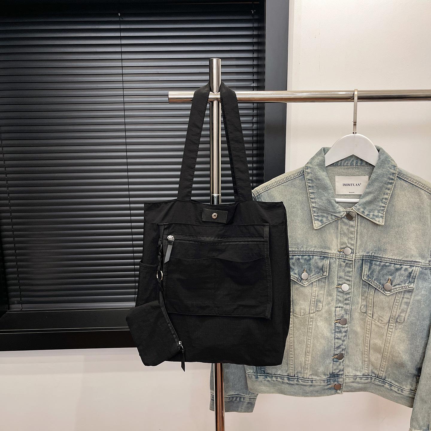 

Japanese simple handheld cloth bag, women s literary and versatile niche casual underarm shoulder bag, junior high school student make-up bag