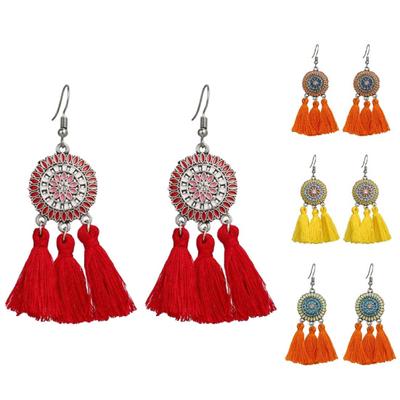 Oorbellen Bohemien Charmante Look Legering Zonnebloem Kwastje Hangend Sieraden Oorbellen voor Verjaardag