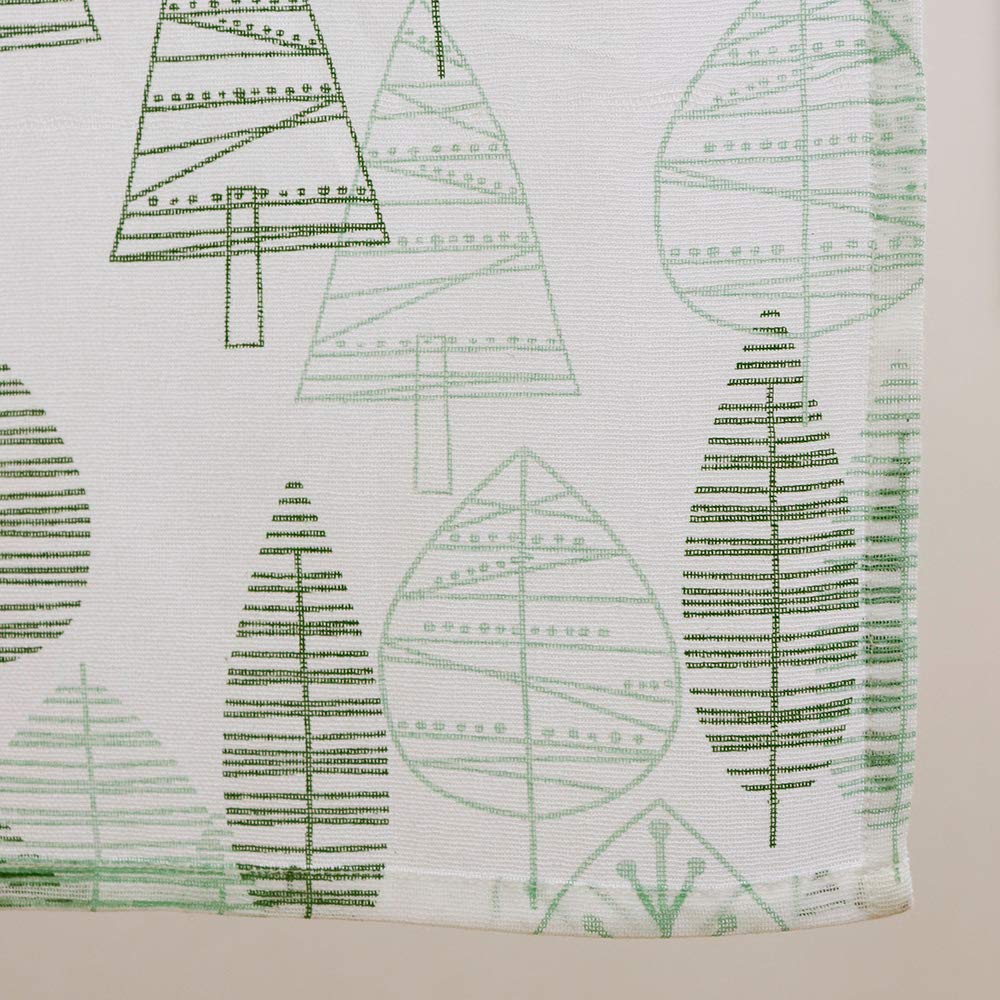 Sunny day fabric Nordic Leaf Tree 85cm wide x 150cm Scandinavian cotton & Curtain, long, design, 100%