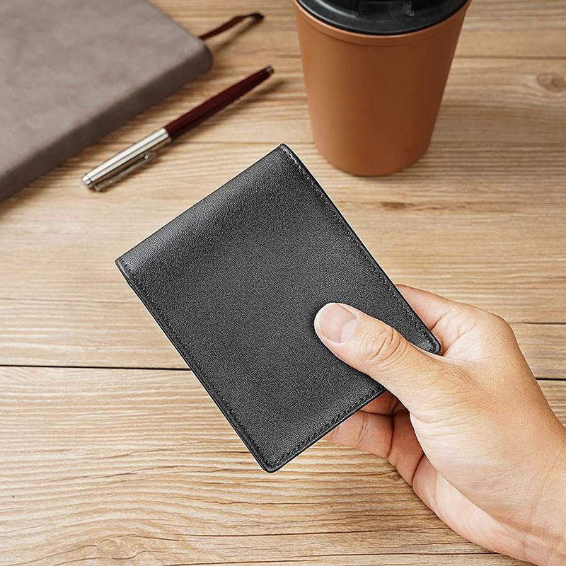 Bison Denim Portfel męski w stylu vintage z blokadą RFID Portfel z prawdziwej skóry o dużej pojemności i krótkiej konstrukcji