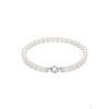 Bracelet - PEARLS &amp; COLORS - Prestige - Perle d'eau douce 8-9 mm - Blanche - Or blanc 9 ct