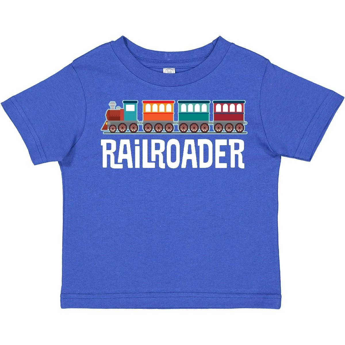 Inktastic Railroader Train Hobby Toddler T-Shirt Locomotive Apparel Clothing Kid 100
