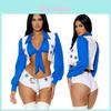 Costume di Halloween di Tendenza per Adulti Costume da Cheerleader da Donna con Design a Stella