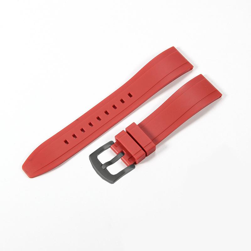 Gumowy Pasek 22mm Pasek z Szybkim Mocowaniem Odpowiedni do Shuttle West Iron Chengmeidu Comcast Seiko Fluorosilikonowy Zegarek