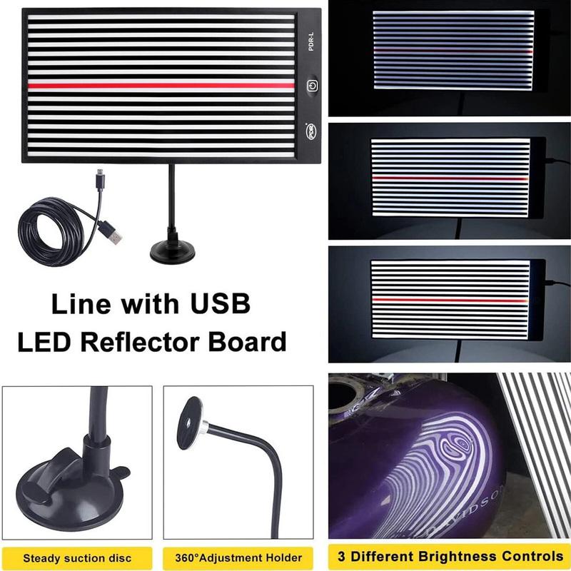 Super PDR Tools Dent Reflector LED Pdr Lamp Line Board Light Dent Repair Tools Dent Detector Use For Car Body Dent Removal