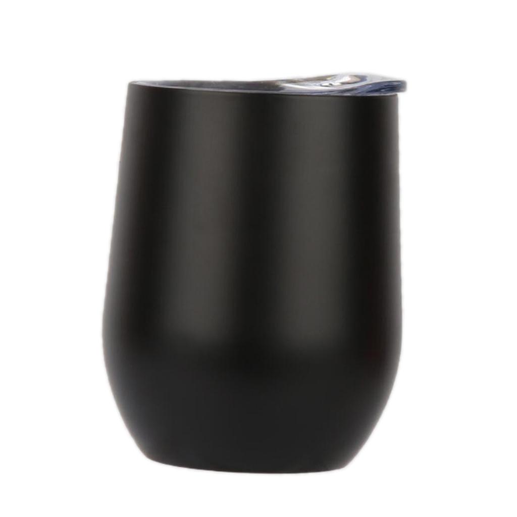 Stainless Steel Wine Tumbler Double Wall Insulated Drinking Cup with Lid for Outdoor Camping Picnic