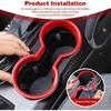 for Bronco Front Cup Holder Trim Cover Red for Ford Bronco    2024 up Red Interior Accessories