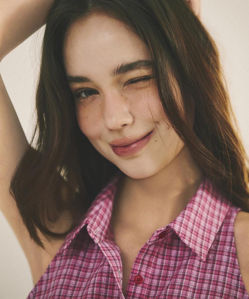 Eialyu Check Sleeveless Shirt