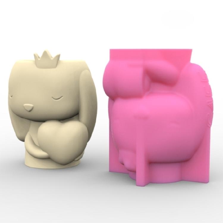 Bear Rabbit Foxes Flowerpot Storage Mold Trinket Holder Tool DIY Home Decor Mold