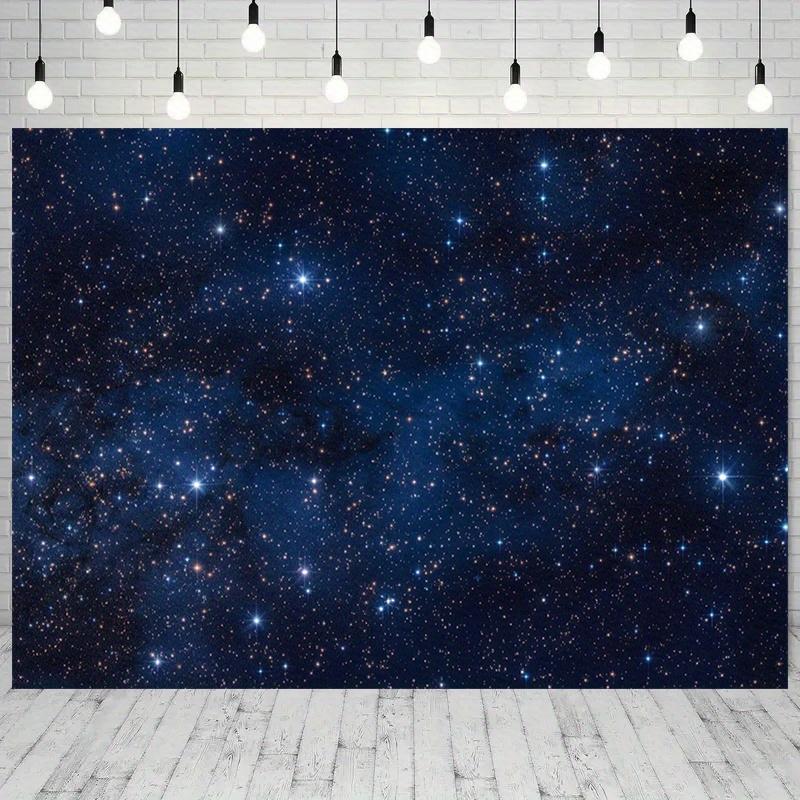 1 Piece, 2D Flat Design; 1 Piece, Milky Way Night Sky Background Banner, Suitable for Holiday Parties and Home Decorations. (wsj
