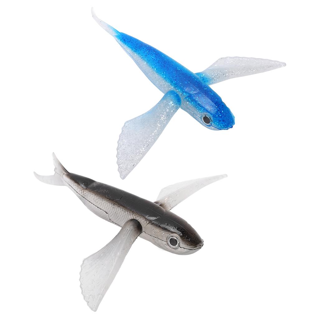 Fishing Lure Flying Fish Shape Artificial Lure Soft Silicone Lure for Seawater Boat Fishing