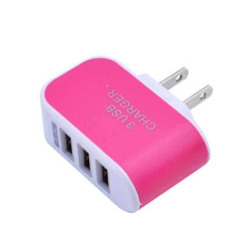 Versatile 3usb Candy Charger With Led Light For Apple Devices Travel-friendly