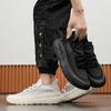 Casual Men's Breathable Mesh Summer Breathable Solid Color Men's Sneakers Casual Sneakers Four Seasons Lace-Up Fashion Shoes
