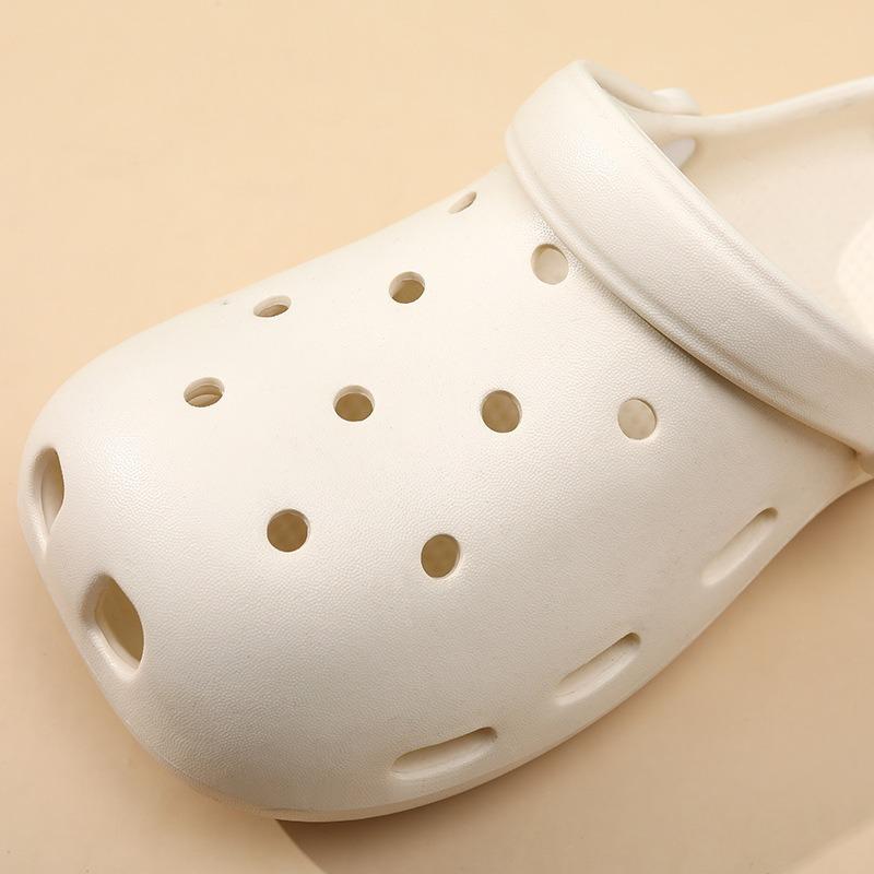 New Summer Outer Slippers Non-slip Beach Sandals Thick-soled Bag Head Hole Shoes Straight Hair