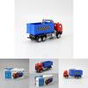 Sanitation Truck Alloy Car Model With Inertial Control For Kids Playroom And Collectors