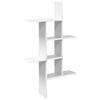 Wall Shelf White 61 x 15 x 102 cm Engineered Wood