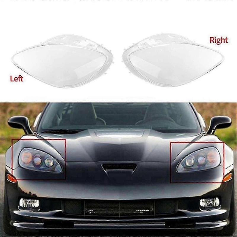 Rechter Scheinwerfergehäuse Lampenschirm Transparente Linsenabdeckung Scheinwerferabdeckung Für C6 2005-2013