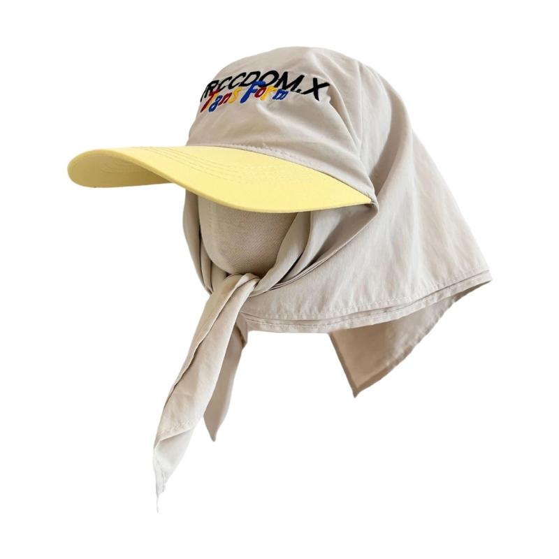 Wide Brimmed Baseball Hat Sun Hat Outdoor Hat Curved Brimmed Kerchief for Exercise Baseball Hat Headwear