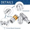 3 Pieces Kitchen Drain Washer Nozzles Sewer Hose Cleaning 1/4 Inch Stainless Steel Spray Nozzles Replacement Sprayers