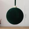 Large Irregular Flocked Christmas Ball Ornament for Indoor and Outdoor Decoration