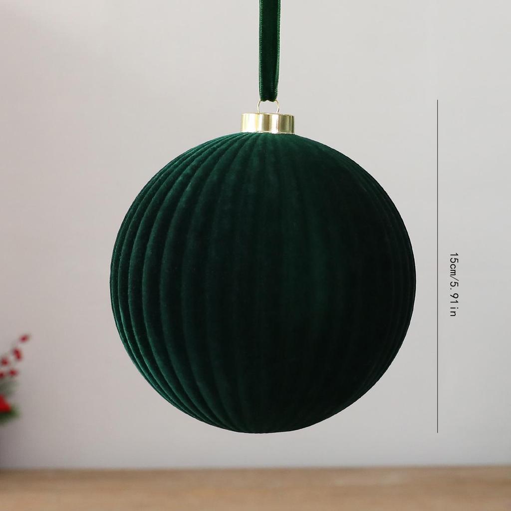 Large Irregular Flocked Christmas Ball Ornament for Indoor and Outdoor Decoration