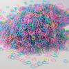 1000/2000Pcs Colorful Small Disposable Hair Bands Scrunchie Girls Elastic Rubber Band Ponytail Holder Hair Accessories Hair Ties