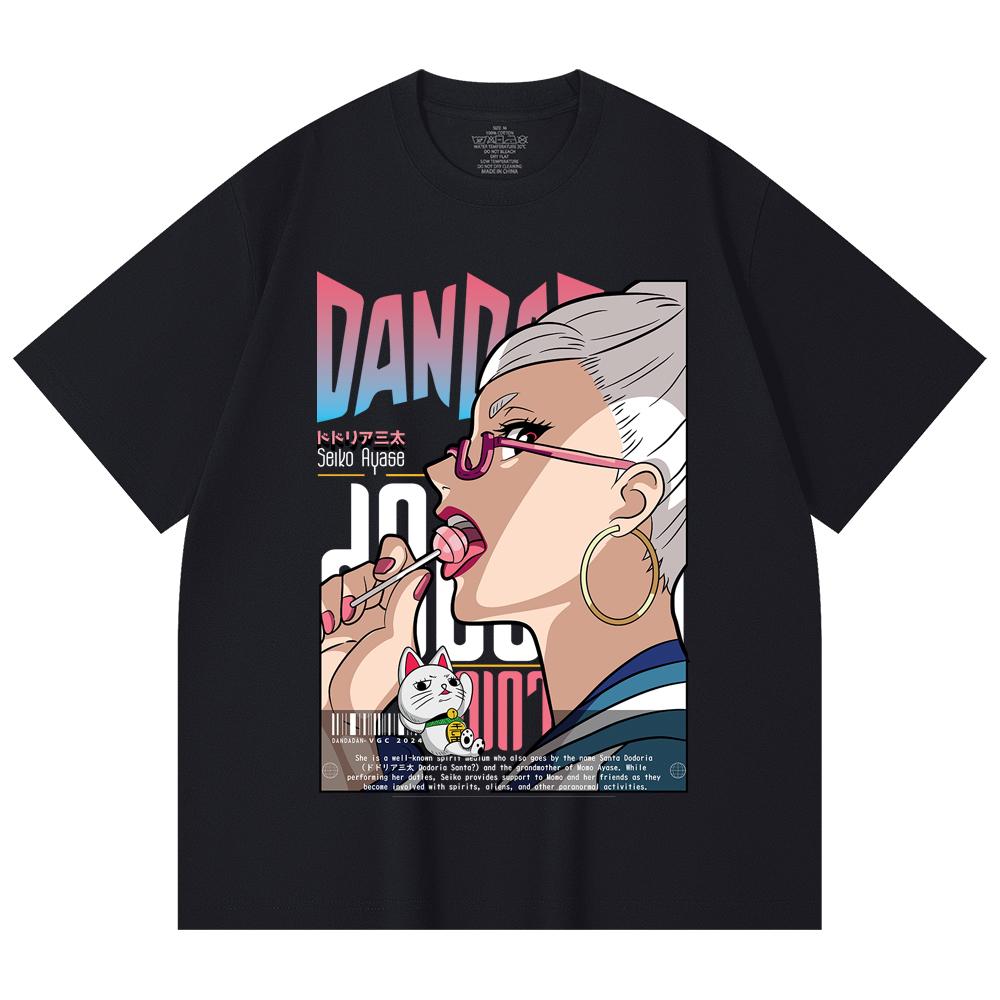 230 Gsm 100% Cotton DanDaDan V10 Seiko Print Unisex Heavy Cotton T Shirt