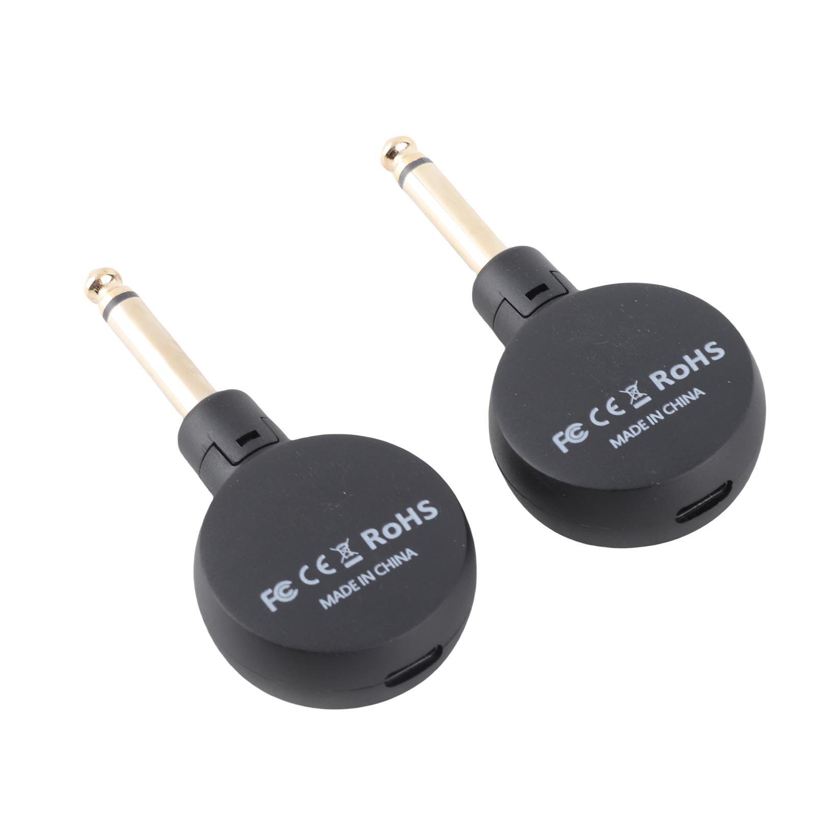 

2.4G Беспроводная гитарная система Перезаряжаемый портативный набор передатчика и приемника для гитары Переключение двойного режима Подключи и играй чёрный