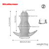 AA Transparent Hollow Anal Plug, Silicone Backyard G-spot Unisex Anal Plug Speculum Adult Sex Toys