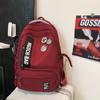 Female Large Capacity Backpack Letter Print College Style Student Waterproof Schoolbag Male Travel Backpack