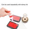 Fast Dry Craft Ink Pad Reusable Rectangular Solid Color Craft Finger Ink Pad for Office