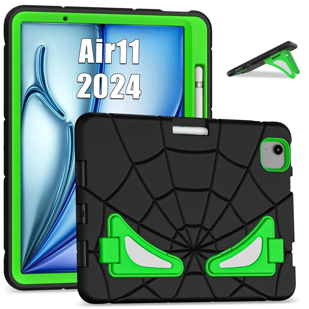 

Для iPad Air 11 дюймов 2024 M2 A2902 A2903 A2904 Чехол для детского планшета, силиконовый + чехол для ПК для Apple iPad Air M2 11 2024 iPad Air 11 2024 M2